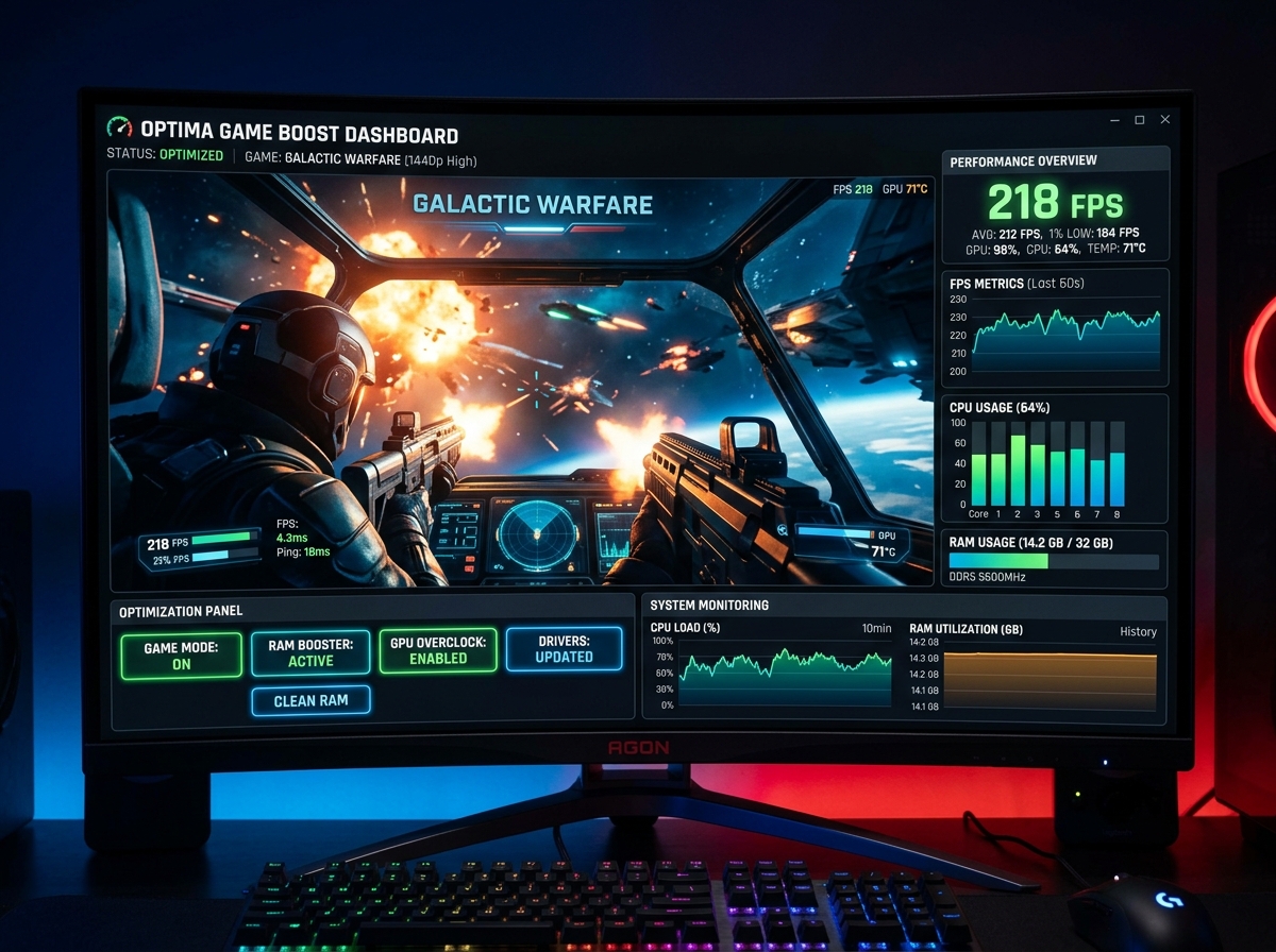 FPS boost optimization panel